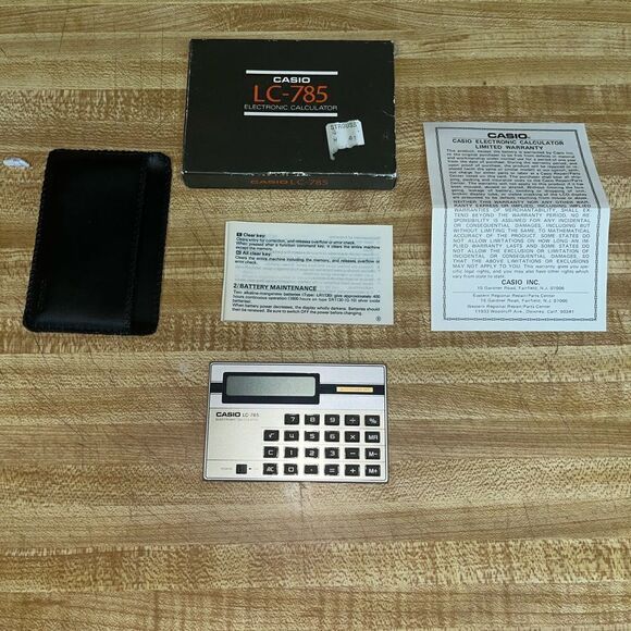 Very Rare‎ Vintage Casio LC-785 Electronic Calculator LC-785b SEE PICS!! - Picture 1 of 6